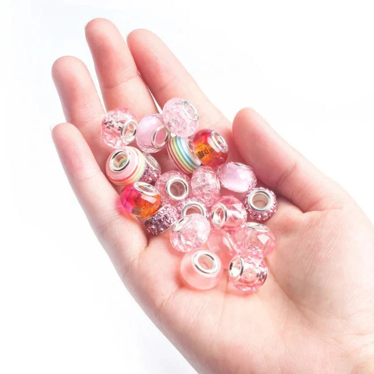 Bead Craft Set Large-Hole Mixed Colors & Shapes