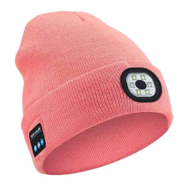 Beanie Built-In LED Light Bluetooth Audio Detachable Module