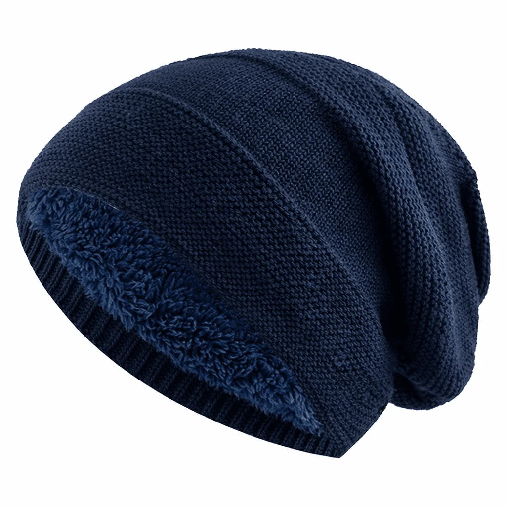Beanie Fleece-Lined Knitted Slouchy Fit Unisex
