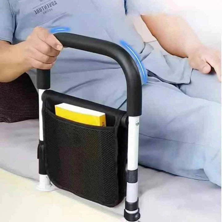 Bed Assist Rail Reinforced Steel Padded Grip Adjustable Straps