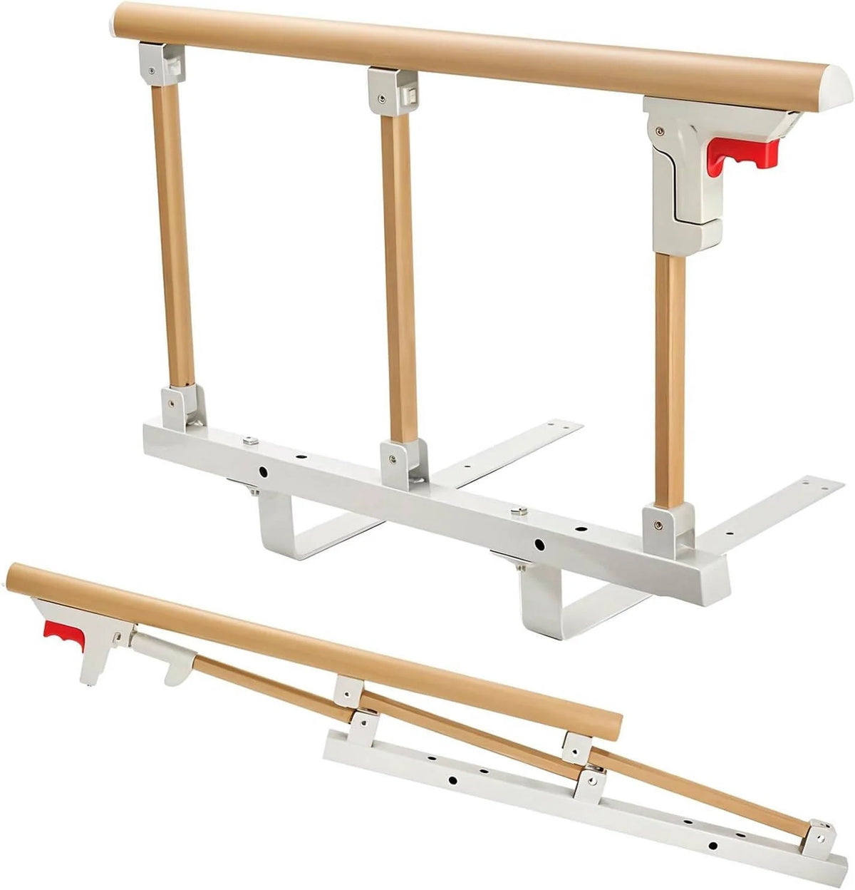 Bed Rail Fold-Down Aluminum 15 Inch Height