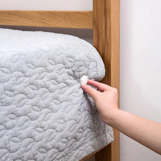 Bed Sheet Gripper Clips Under-Mattress Fabric-Friendly Hold