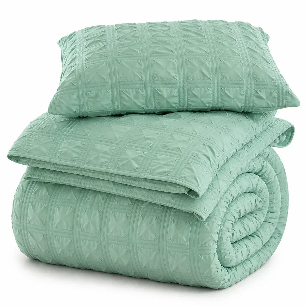 Bedding Set Pintuck Texture Breathable & Wrinkle-Resistant