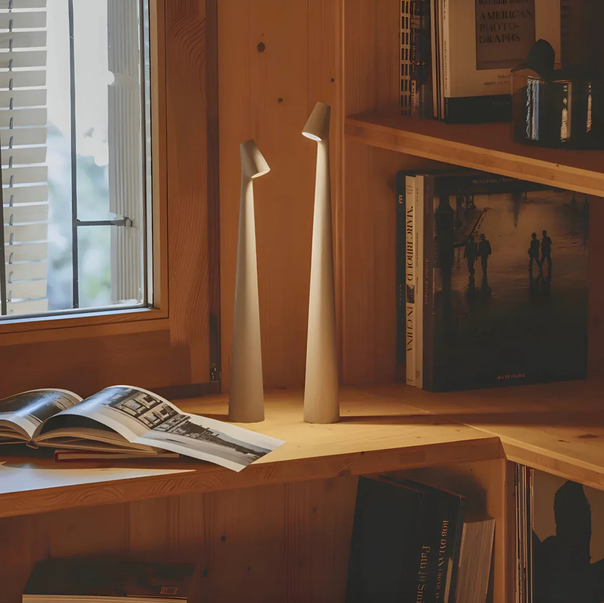 Bedside Lamp 3-Step Touch Dimmer USB Rechargeable
