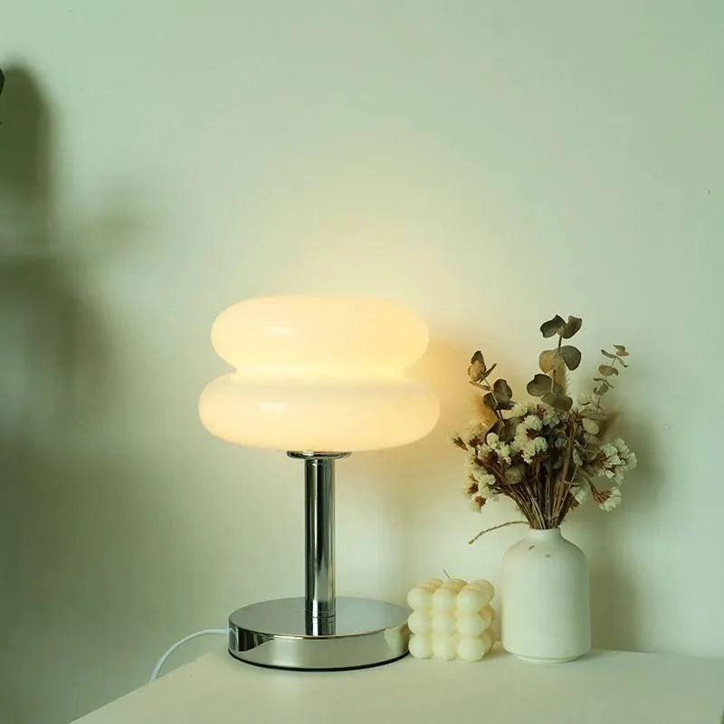 Bedside Lamp Soft LED USB-Powered Colorful Glass