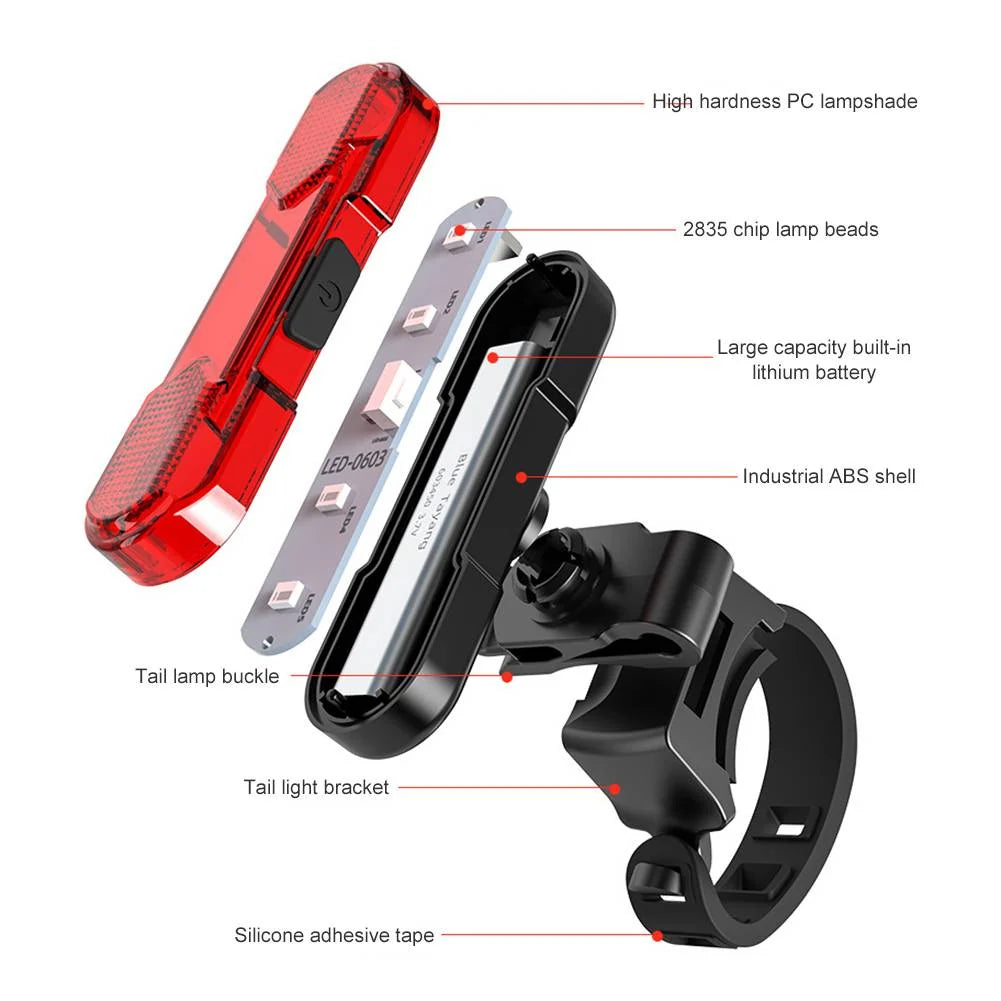 Bicycle Light Set 1000 Lumen USB Rechargeable & Weatherproof