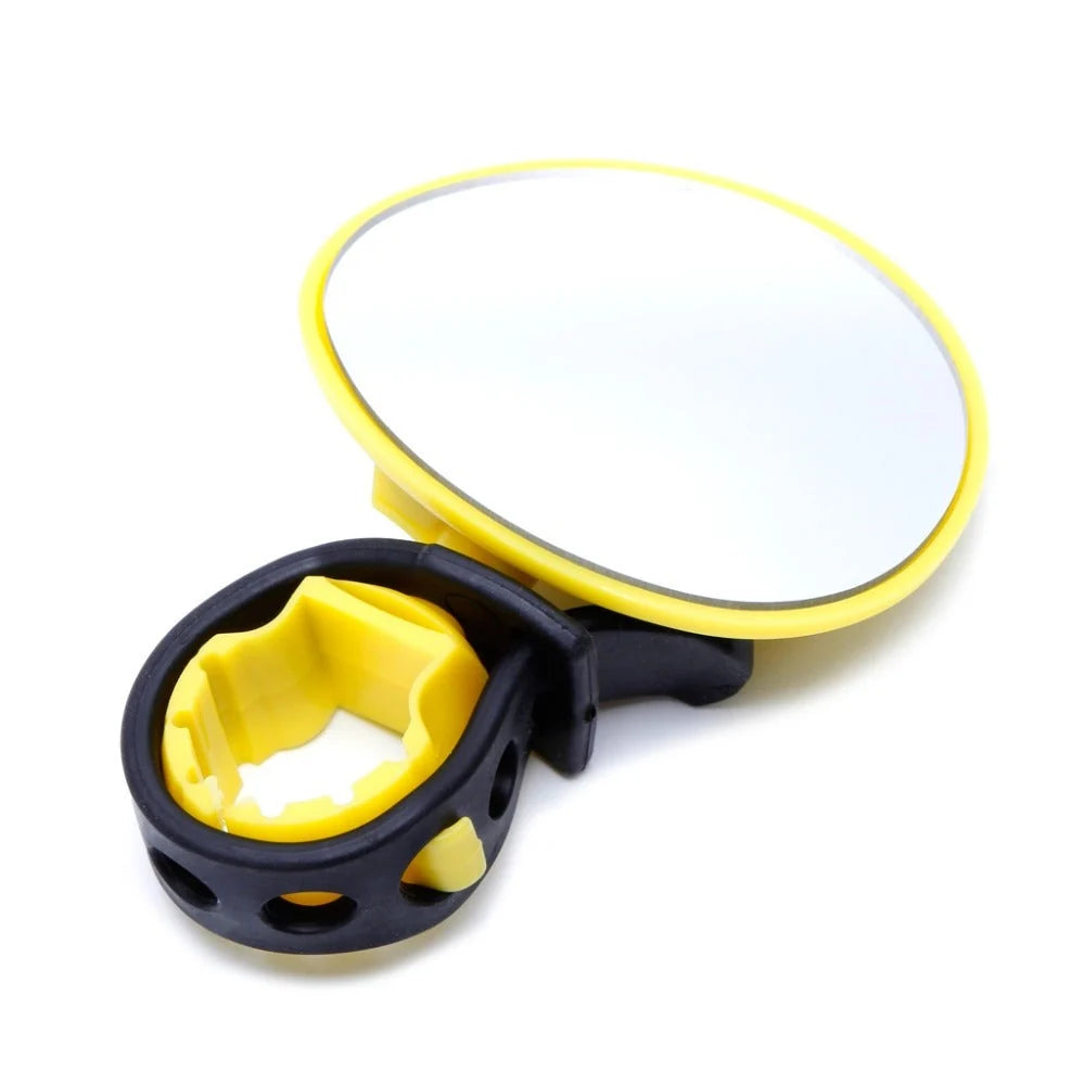Bicycle Mirror 360° Adjustable Strap Mount Shatterproof Glass