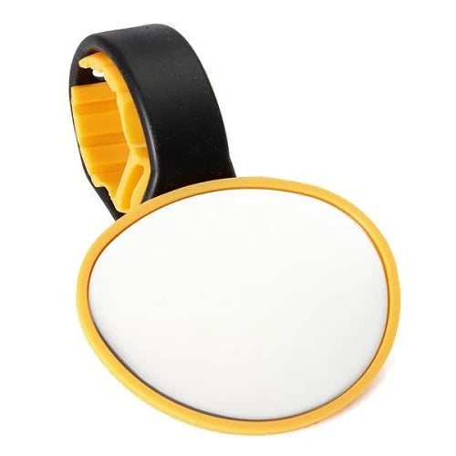 Bicycle Mirror 360° Adjustable Strap Mount Shatterproof Glass