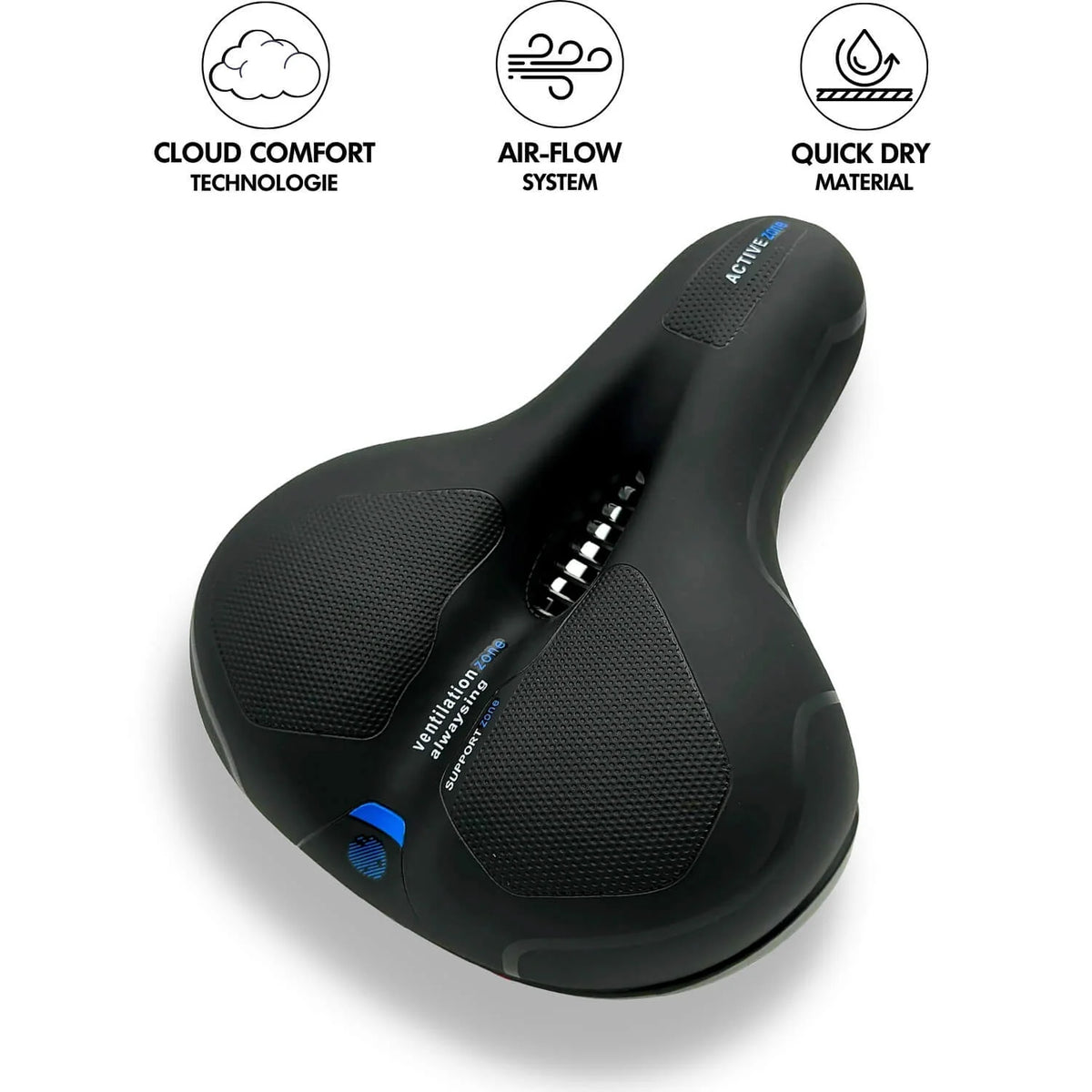 Bicycle Saddle Ergonomic Memory Foam & Shock-Absorbing