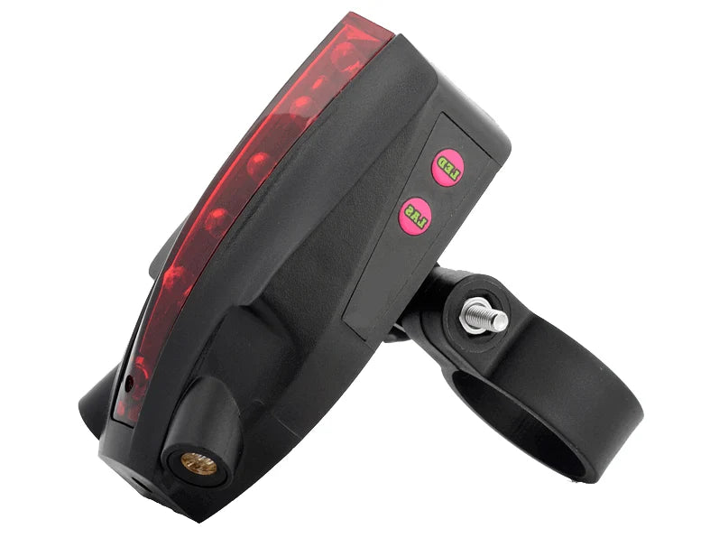 Bike Light Laser Lane Projection Rechargeable 8-Hour Battery Life