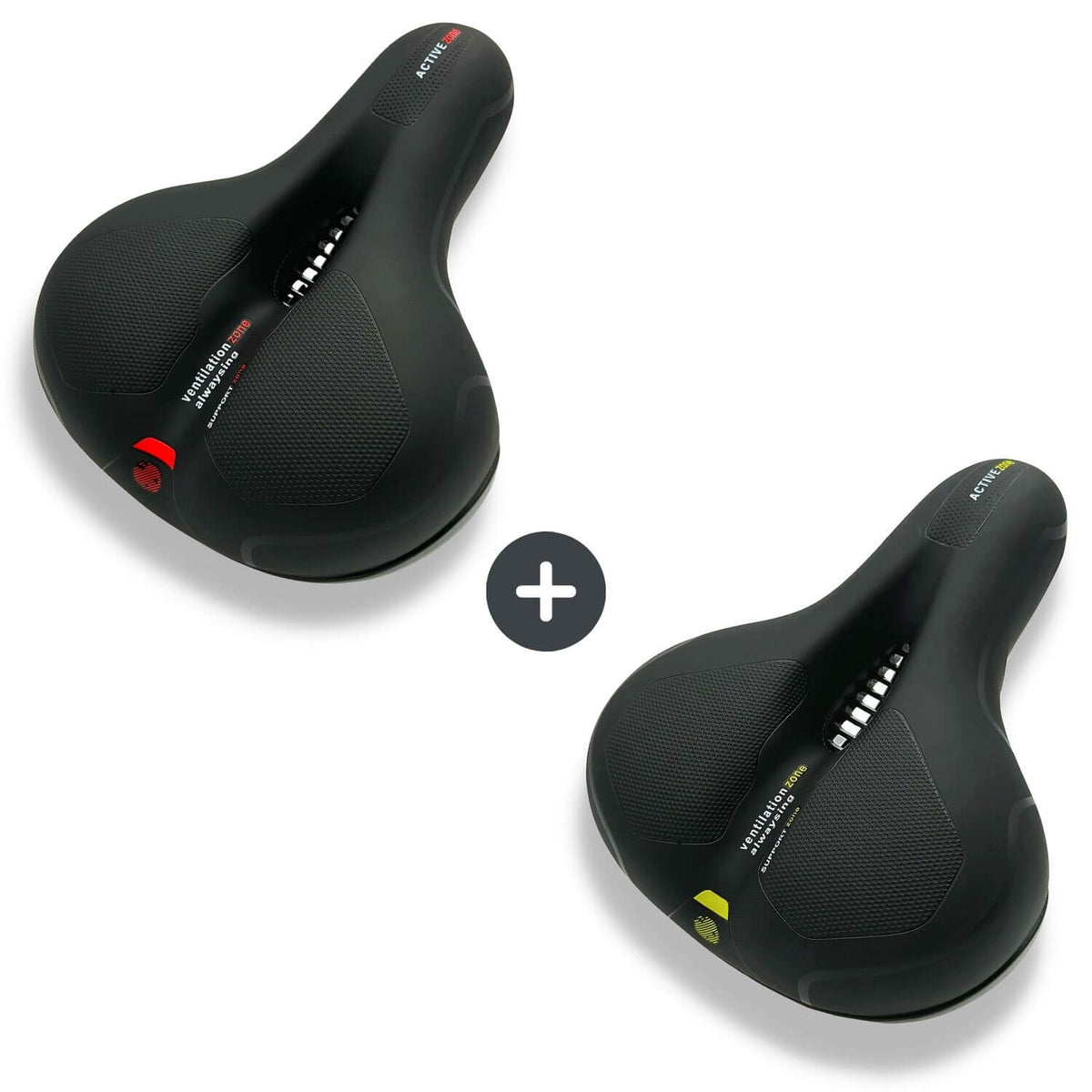Bike Saddle Ergonomic Memory Foam Shock-Absorbing & Breathable