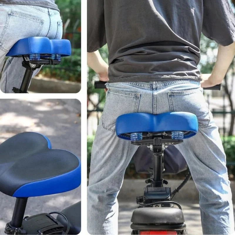 Bike Saddle Extra-Wide Shock-Absorbing Waterproof Cover