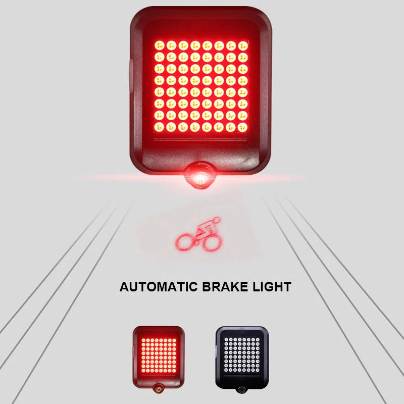 Bike Tail Light Motion-Activated Turn Signals & Brake Alerts