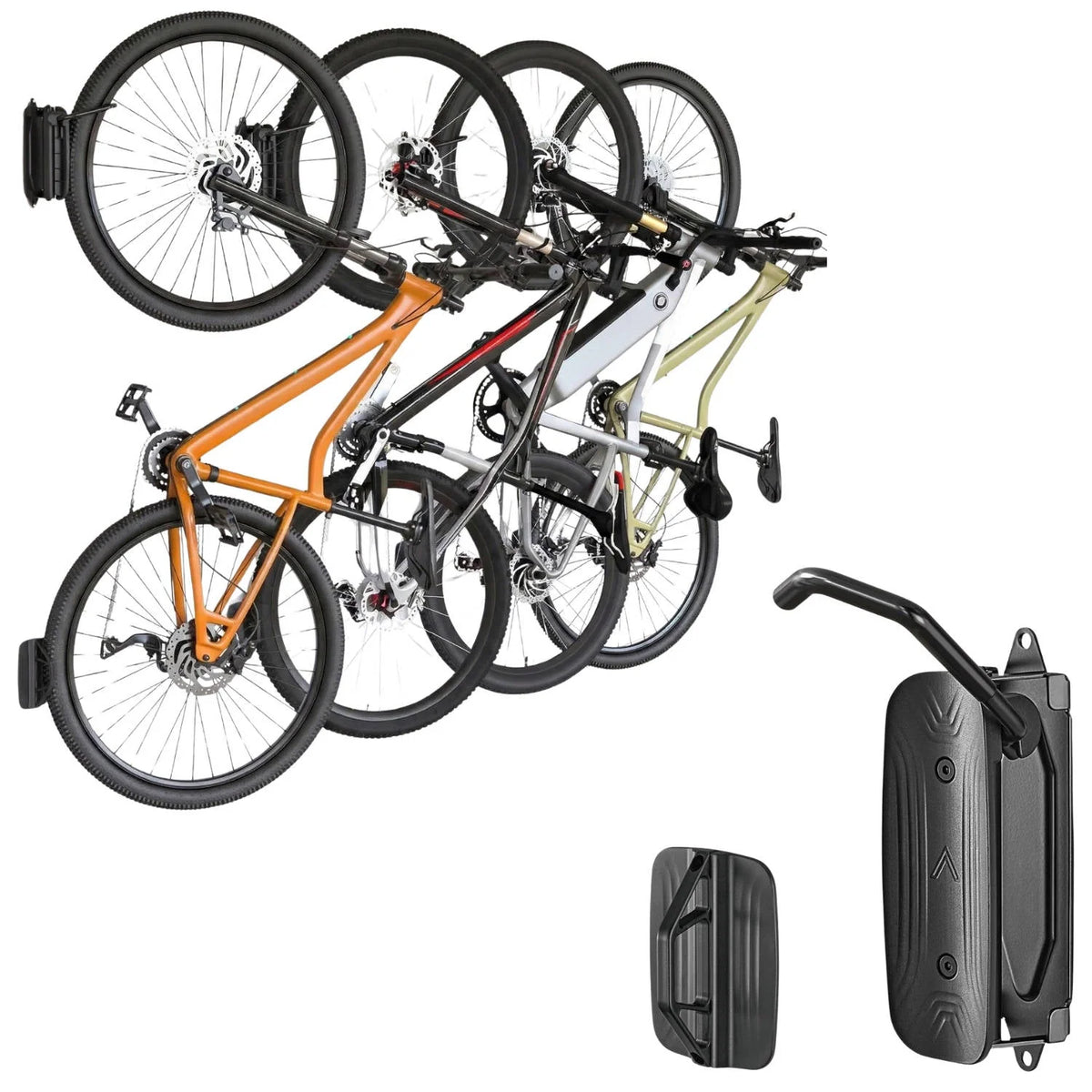 Bike Wall Mount Steel Swivel 66 lb Capacity