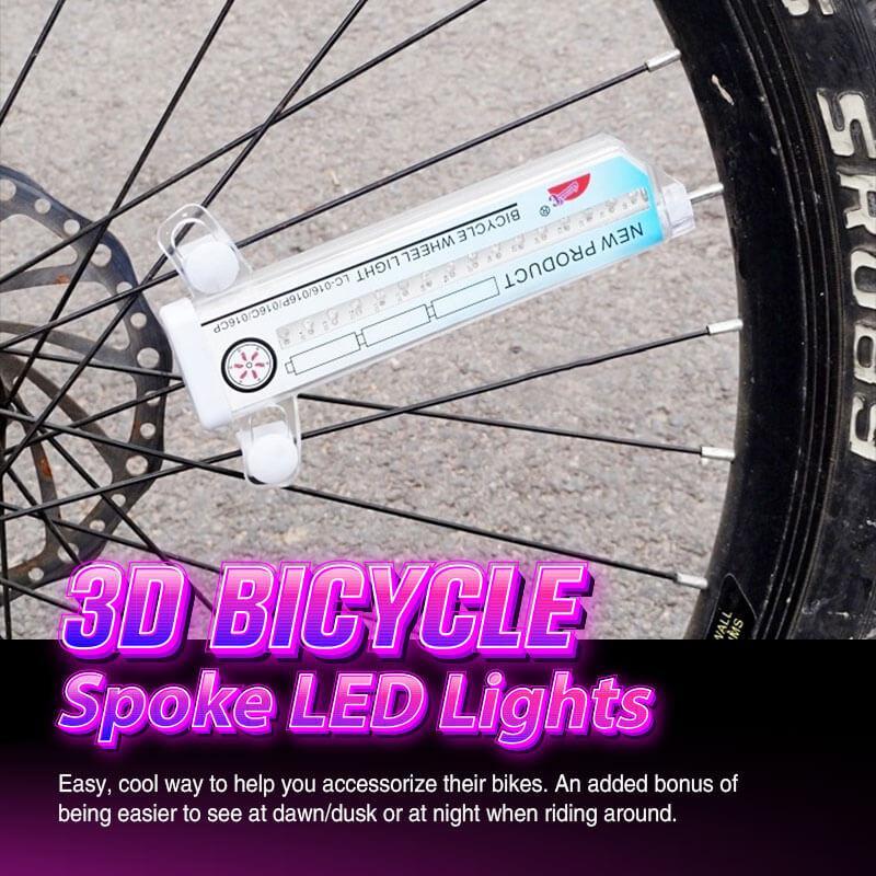 Bike Wheel Lights RGB 30 Patterns Motion-Activated IP65 Water-Resistant