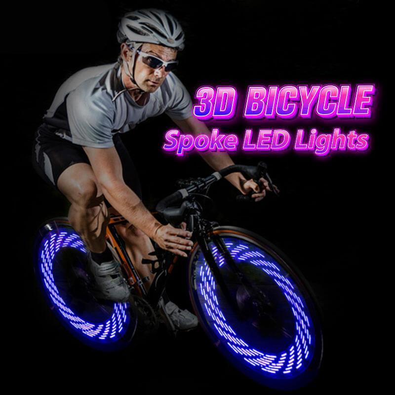 Bike Wheel Lights RGB 30 Patterns Motion-Activated IP65 Water-Resistant