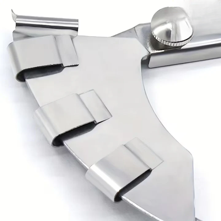 Binding Attachment Stainless Steel Double-Fold 2.2 cm