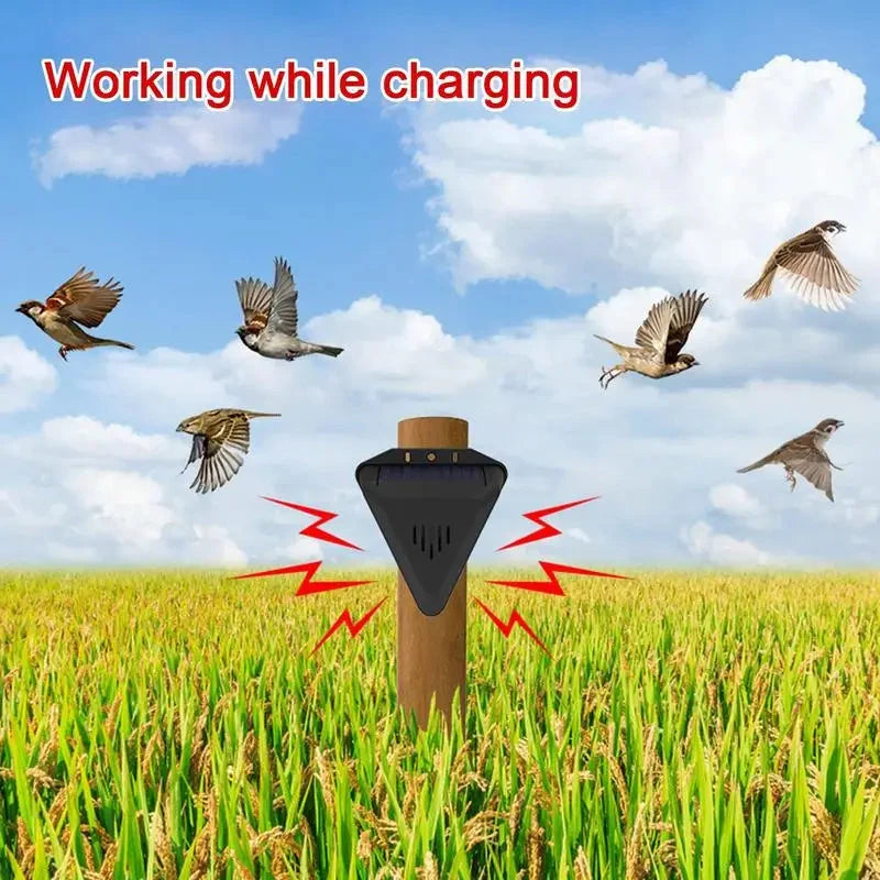 Bird Repeller Solar-Powered Automatic 13 Predator Calls