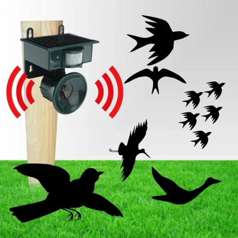 Bird Repeller Solar-Powered Motion-Activated Weather-Resistant