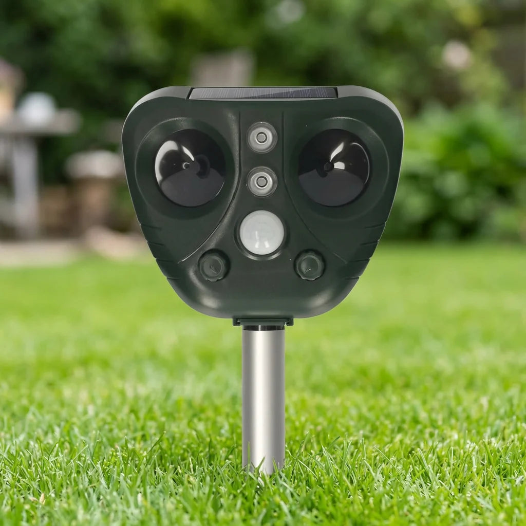 Bird Repeller Ultrasonic & LED Solar & USB Rechargeable