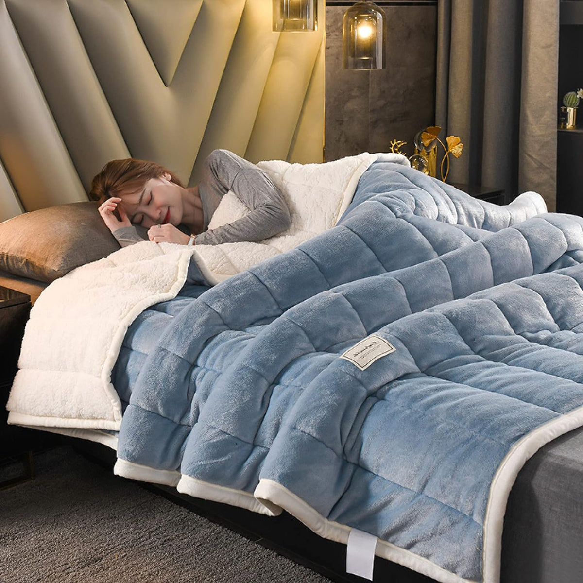 Blanket Extra-Warm Double-Layer Machine Washable