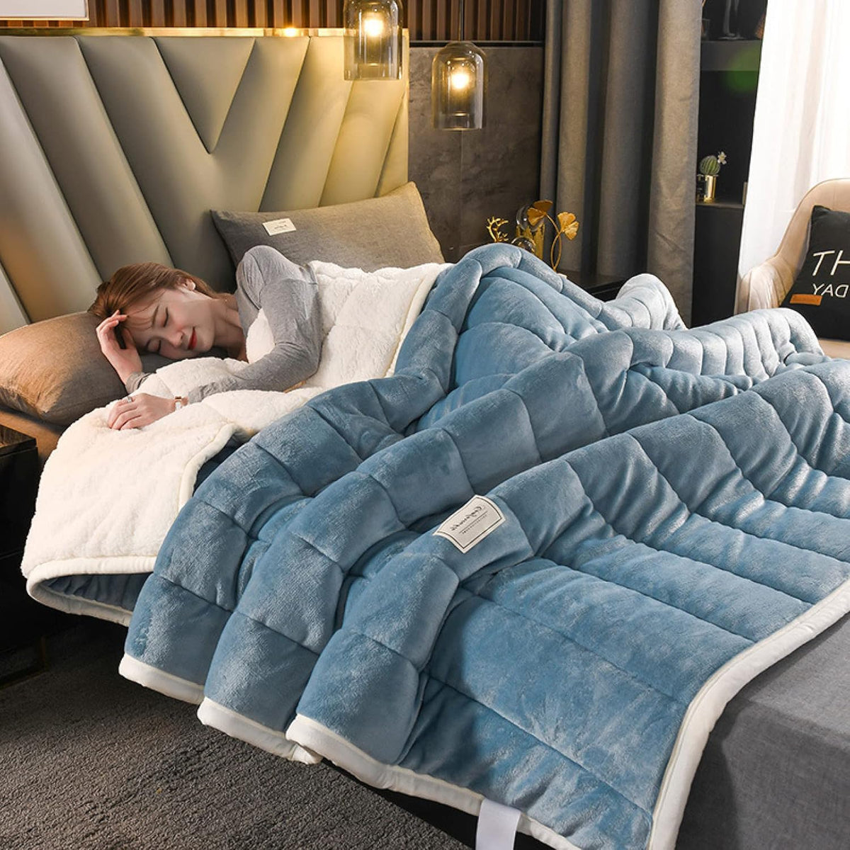 Blanket Extra-Warm Double-Layer Machine Washable