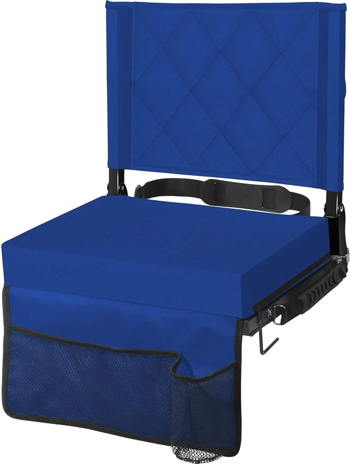 Bleacher Seat Angled Backrest & Non-Slip Base Folds Flat