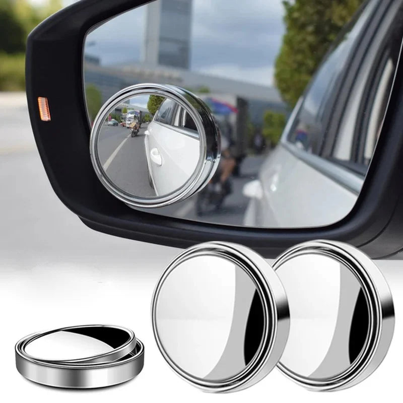 Blind Spot Mirror Convex 360-Degree Adjustable Suction Mount Anti-Fog Coating