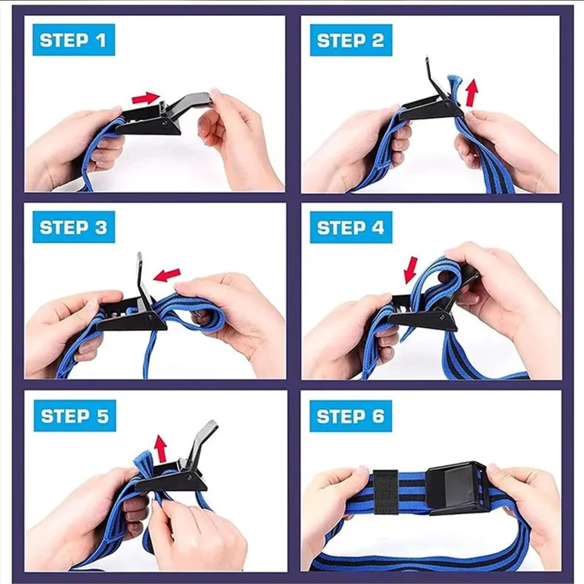 Blood Flow Restriction Bands Adjustable Buckle & Retaining Ring