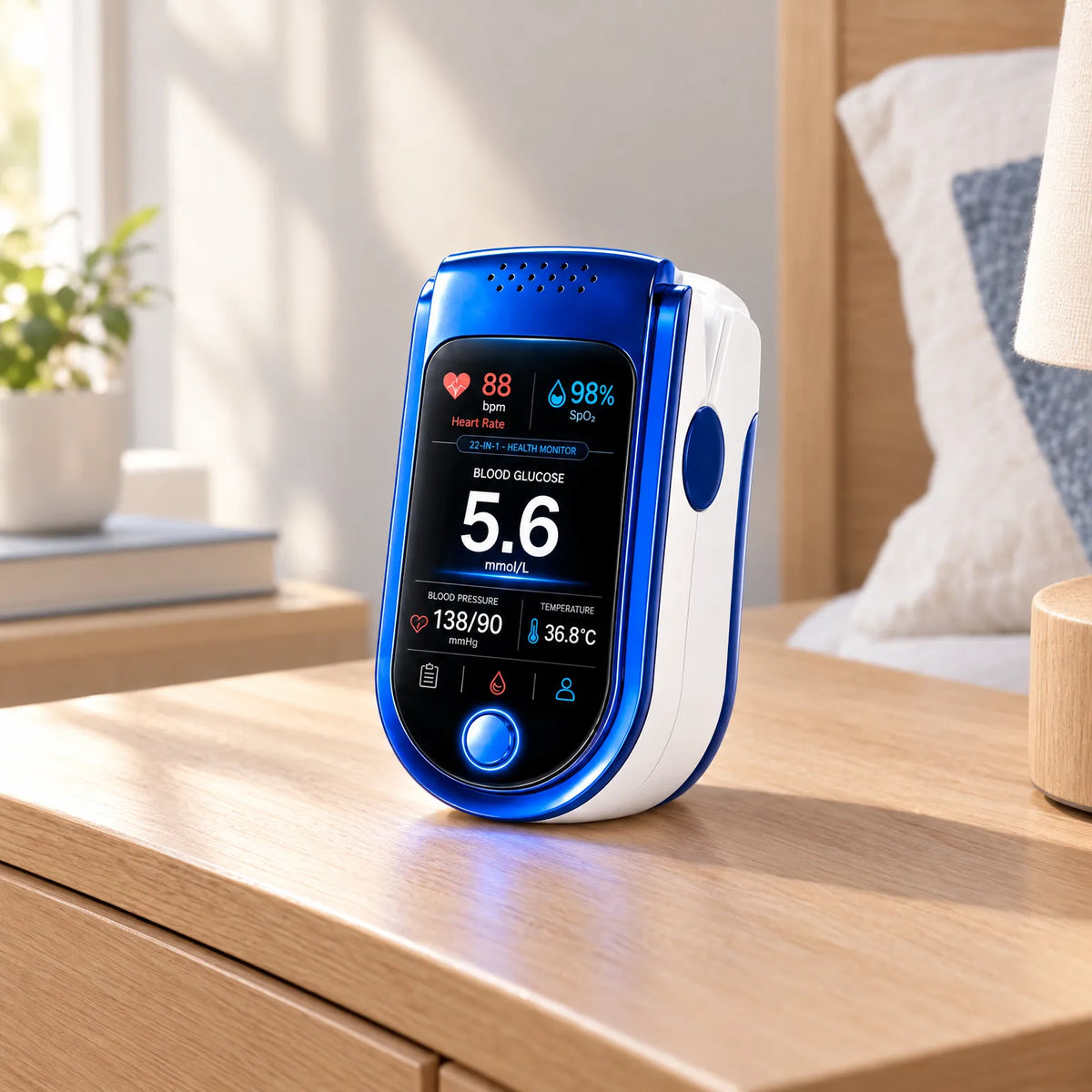 Blood Glucose Monitor Non-Invasive Digital Display
