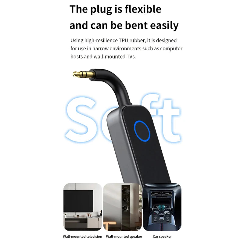 Bluetooth Transmitter & Receiver Compact 2-in-1