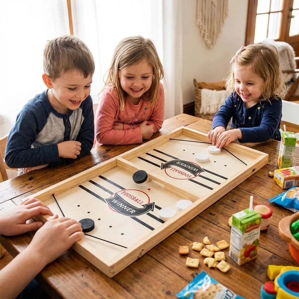 Board Game Catapult Launch Natural Wood Quick Setup