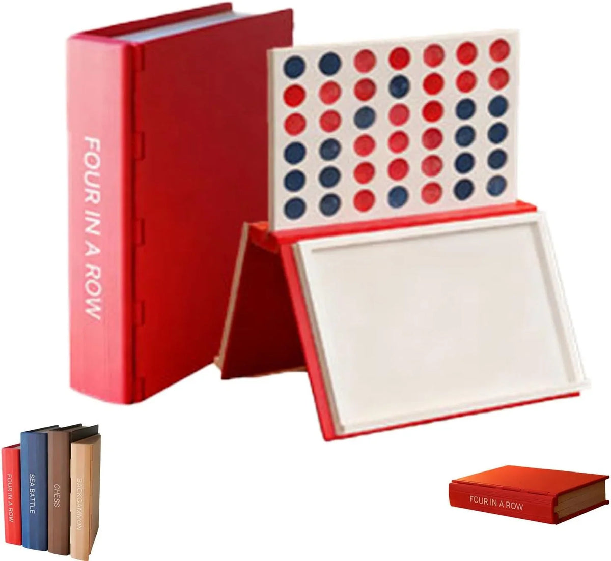Board Game Set Four Classic Games Foldable Magnetic Closure