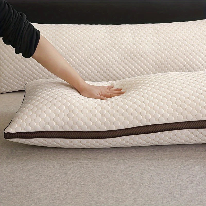 Body Pillow 3D Knit Washable Cover & Hypoallergenic Filling