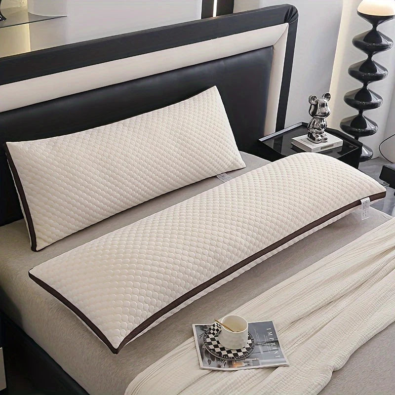 Body Pillow 3D Knit Washable Cover & Hypoallergenic Filling