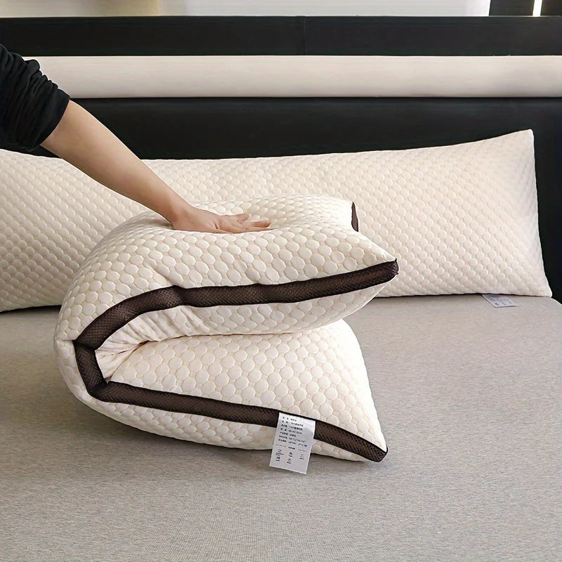 Body Pillow 3D Knit Washable Cover & Hypoallergenic Filling