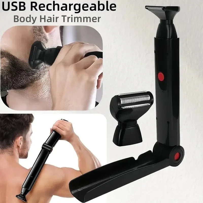 Body Shaver Foldable Extendable Handle Long Battery Life