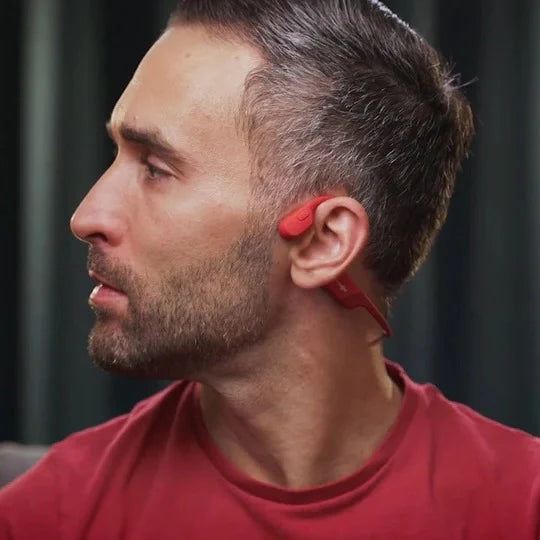 Bone Conduction Headphones Open-Ear Bluetooth Built-In Mic