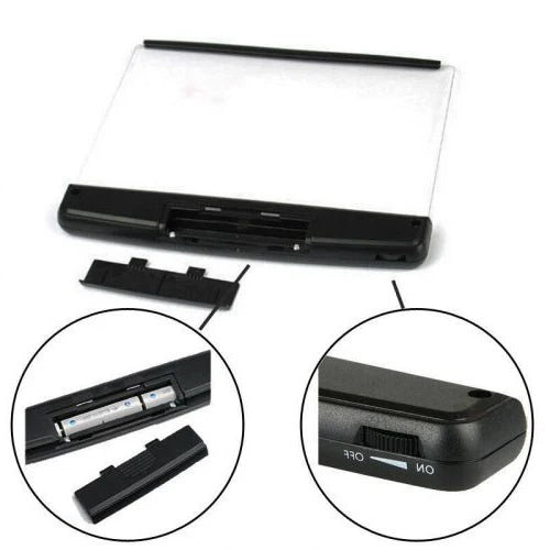 Book Light Clip-On Adjustable Brightness & Flexible Neck