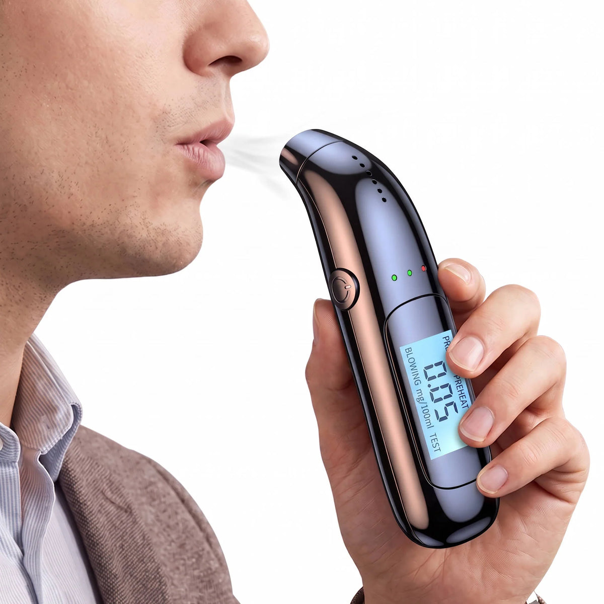 Breathalyzer Touchless USB-Rechargeable Digital Display