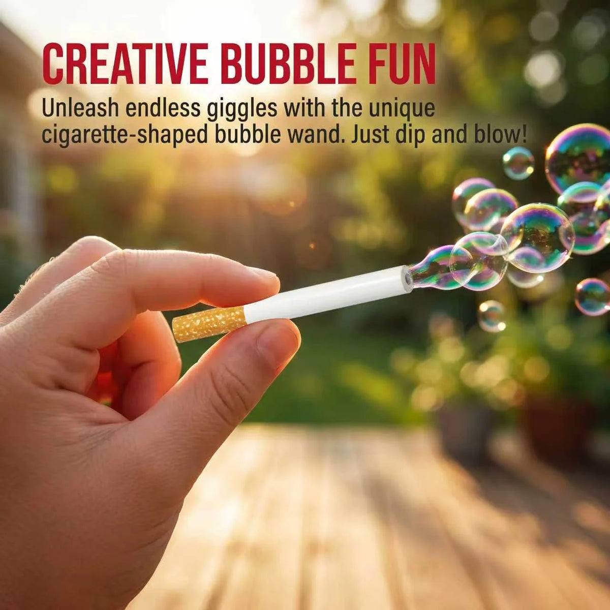 Bubble Blower Toy Cigarette-Inspired Portable Bubble Kit