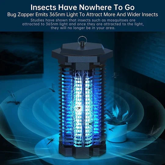 Bug Zapper Ultraviolet Light High-Voltage 550 Sq Ft Coverage