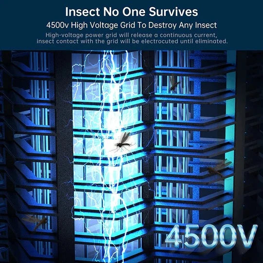 Bug Zapper Ultraviolet Light High-Voltage 550 Sq Ft Coverage