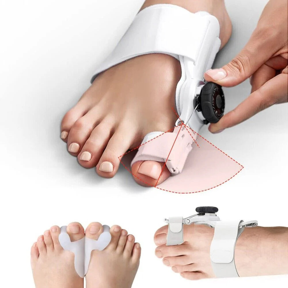 Bunion Corrector Adjustable Angle Knob 180-Degree Rotation