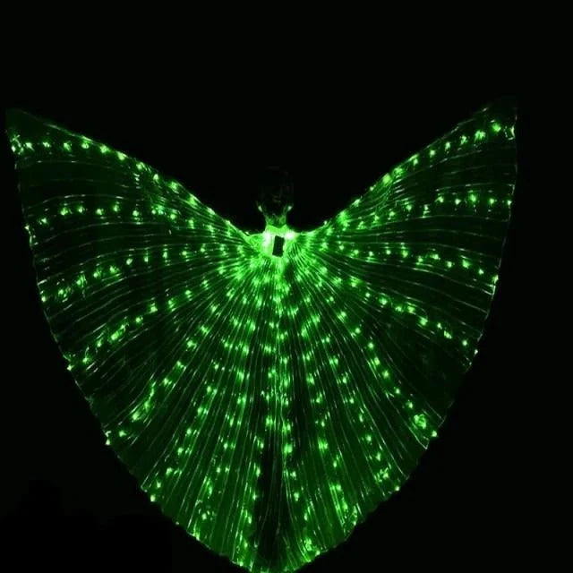 Butterfly Costume Wings Multicolor LED Adjustable Harness