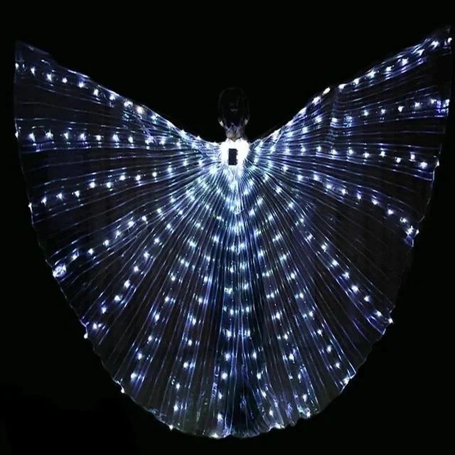 Butterfly Costume Wings Multicolor LED Adjustable Harness