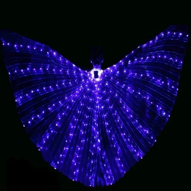 Butterfly Costume Wings Multicolor LED Adjustable Harness