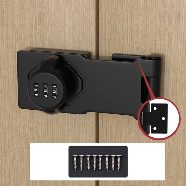 Cabinet Combination Lock Resettable 3-Digit Corrosion-Resistant Zinc Alloy