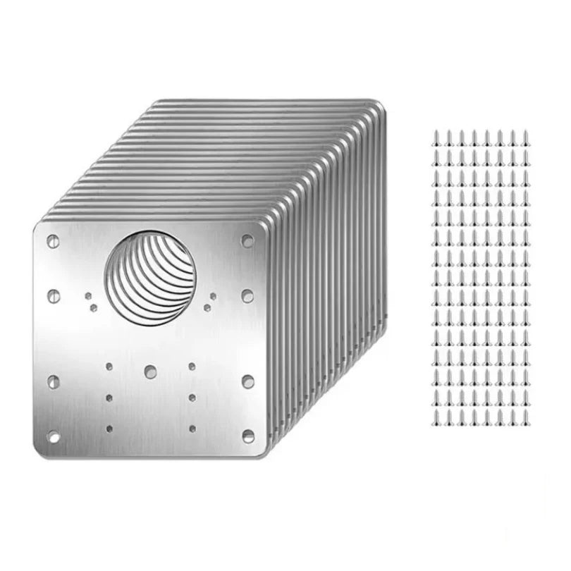 Cabinet Hinge Repair Kit Stainless Steel Tool-Free 10 Pack