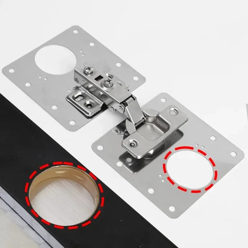 Cabinet Hinge Repair Kit Stainless Steel Tool-Free 10 Pack